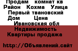 Продам 1 комнат.кв. › Район ­ Кохма › Улица ­ Первый твановский › Дом ­ 2 › Цена ­ 1 270 - Ивановская обл. Недвижимость » Квартиры продажа   